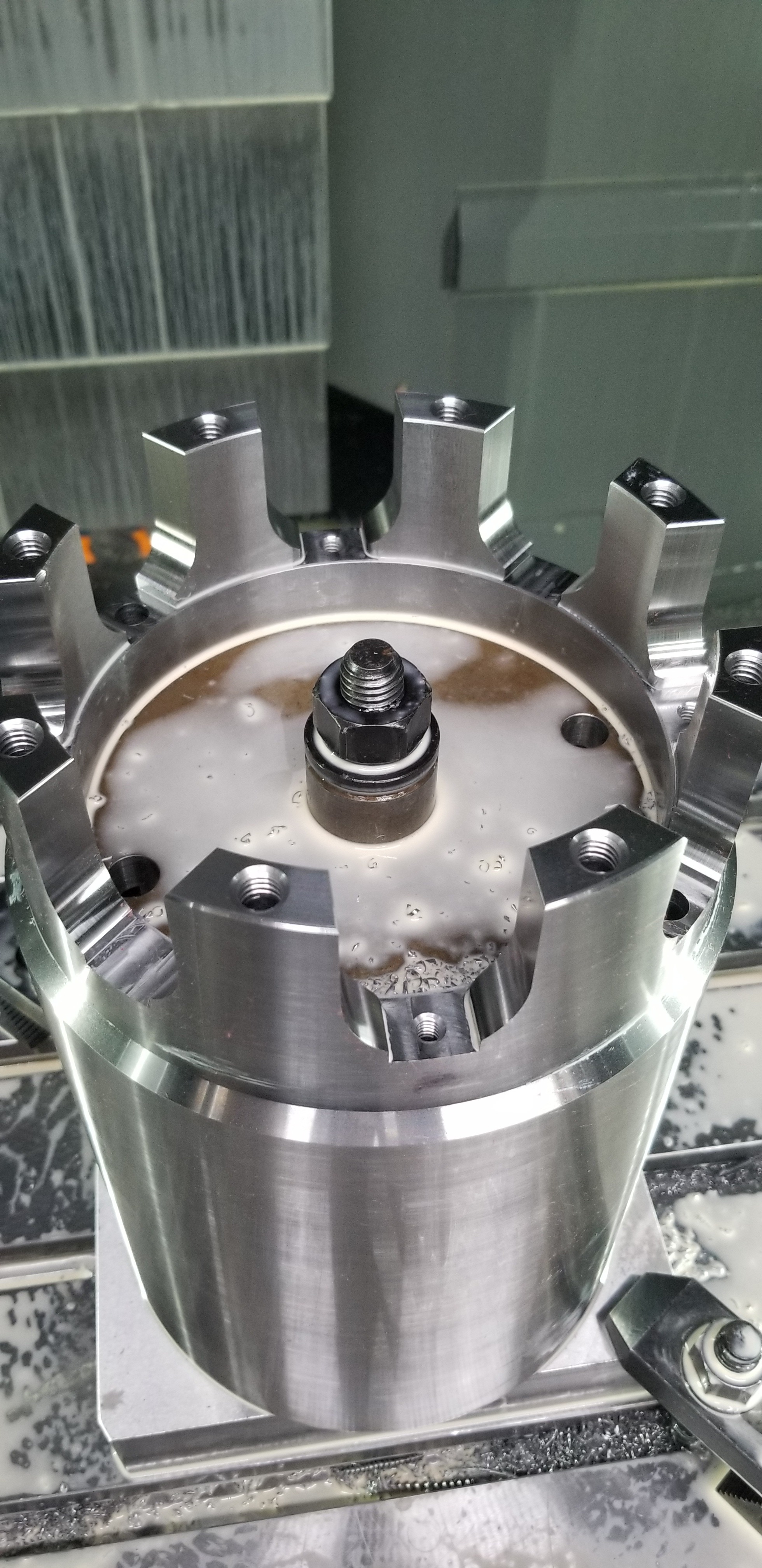 PEMCO machined component in process