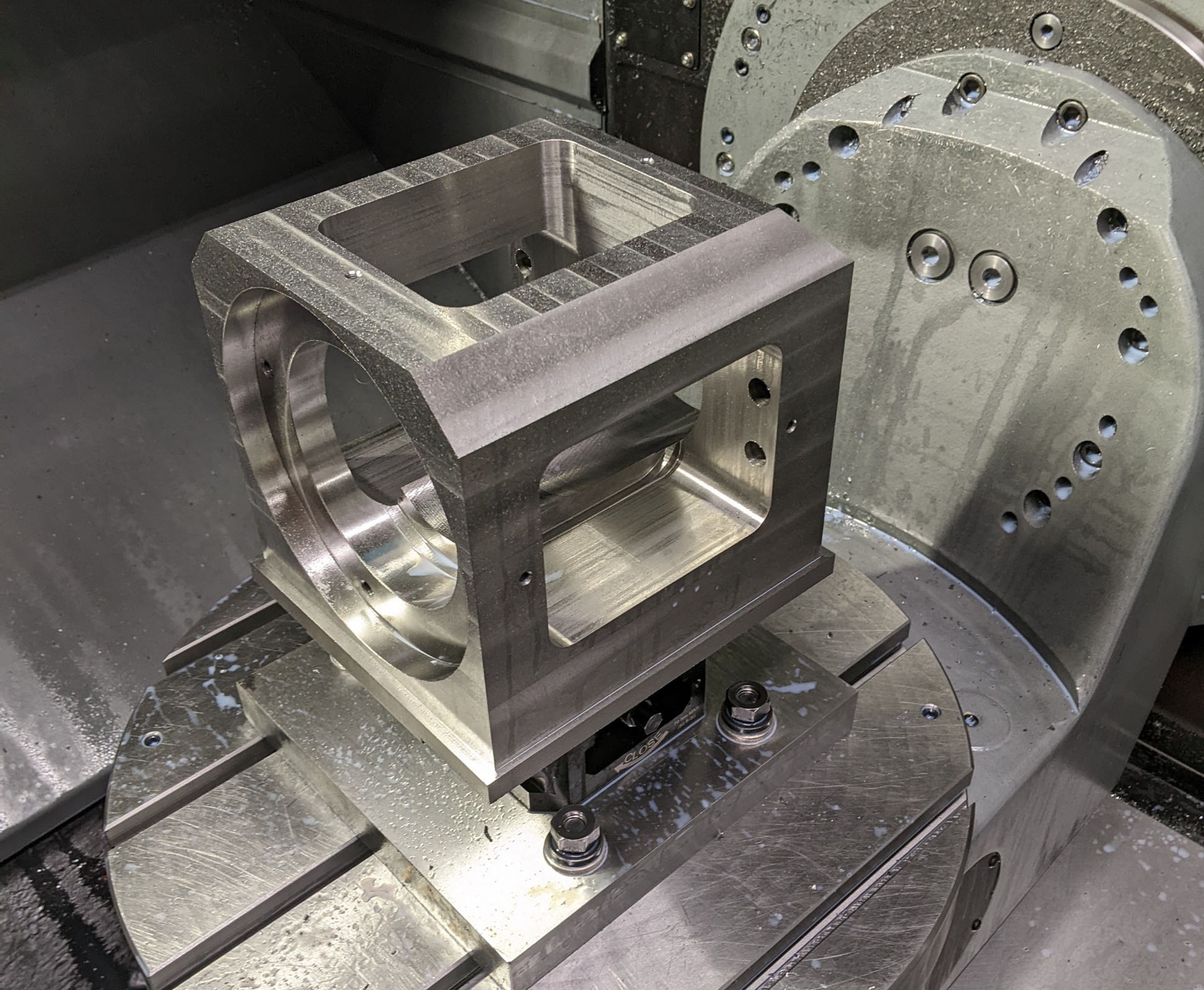 Short-run specialty machining setup