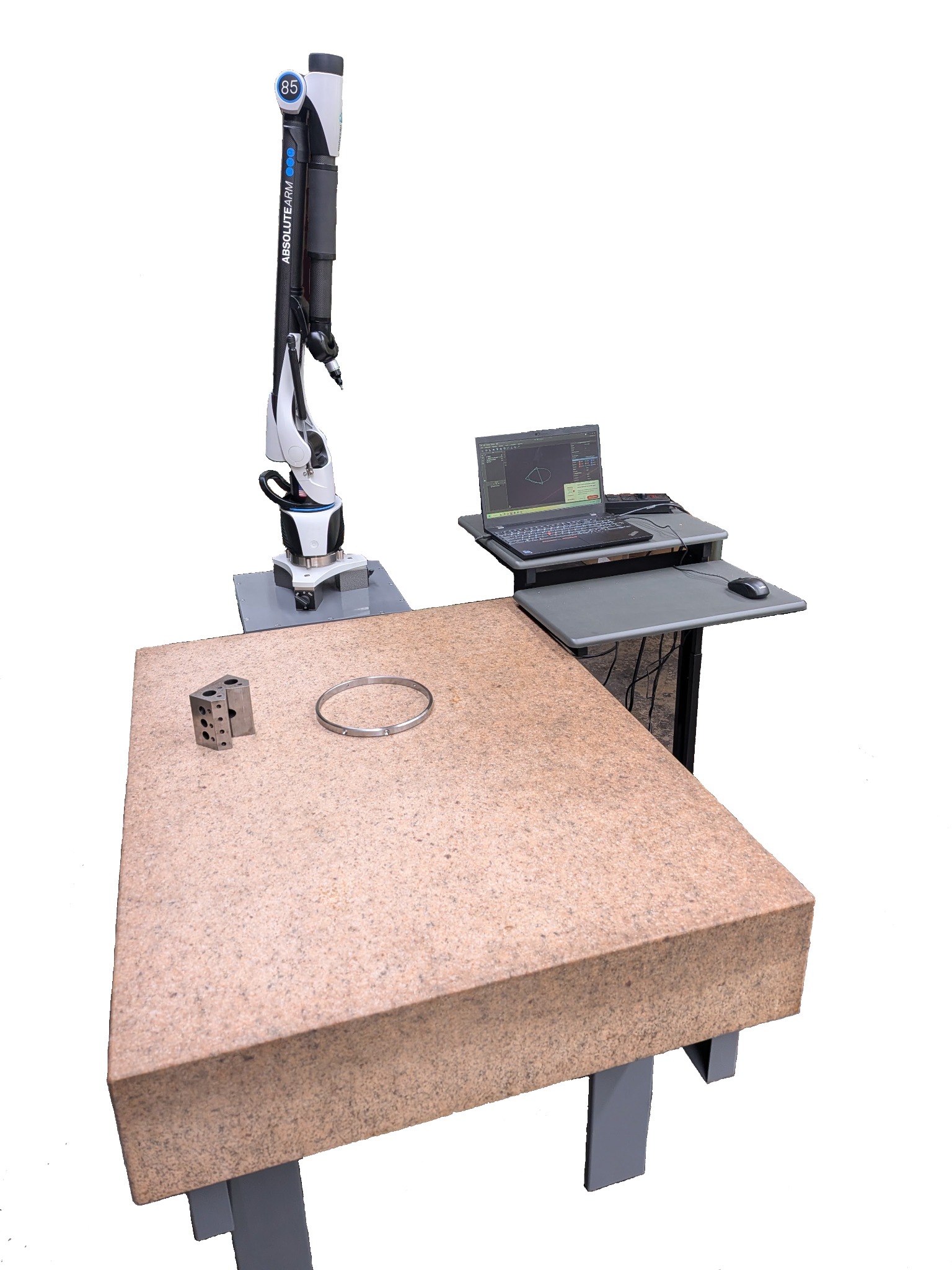 Hexagon Absolute Arm 6-Axis 85 inspection setup